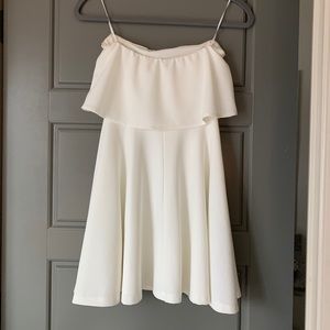White Strapless Dress